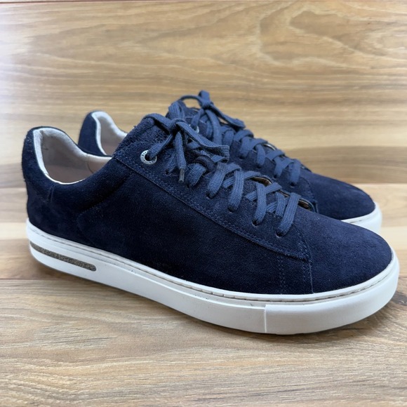 Birkenstock Bend Low Womens 10 N EU 41 Navy Blue Suede Comfort Sneakers - Picture 2 of 10